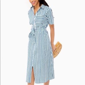 Tuckernuck Emelia striped dress medium never worn